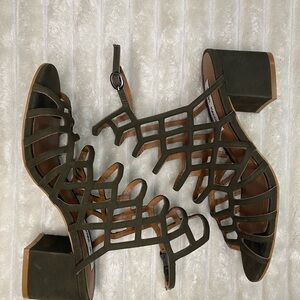 Steve Madden Olive Cage Block Heels